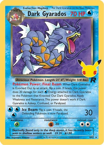 Dark gyarados pokemon - -, 8/82