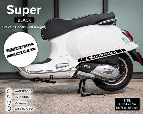 Vespa super adesivi laterali - adesivi,