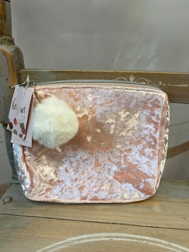 Borsa cosmetica velluto - in,