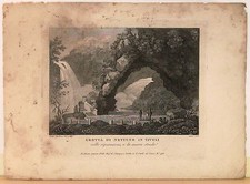 Stampa antica Old Print TIVOLI