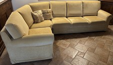 divano a cinque posti angolare giallo, pagamenti con PayPal 