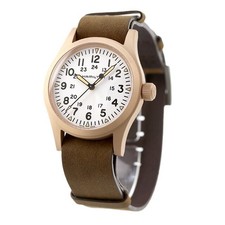 Orologio da uomo HAMILTON Khaki Field meccanico H69459510 bronzo bianco mai u...