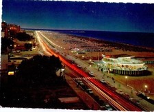 Cartolina Riviera di Rimini lungomare notturno 1968  (GS747) ^