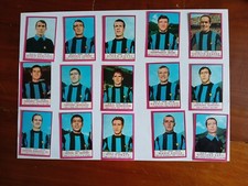 Calciatori panini 1967 68 Inter  Completa Complete 15 cards figurine con rare