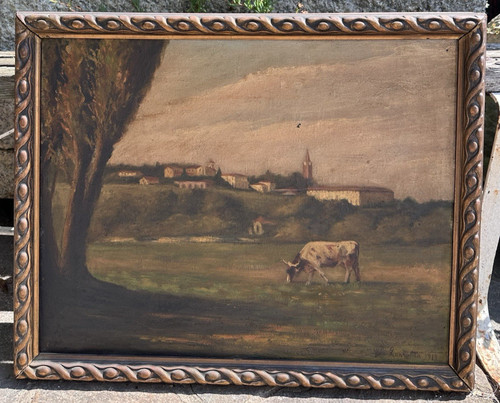 Antico quadro con - , cornice