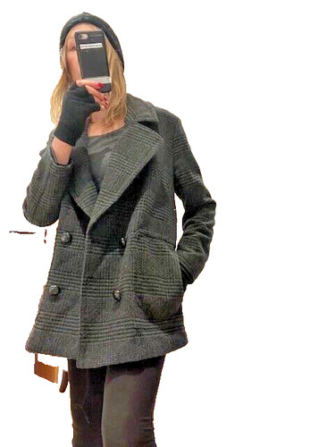 Cappotto giacca misto lana - , a