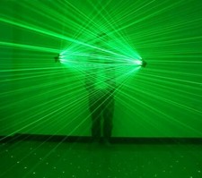 Guanti laser led - guanti, verde
