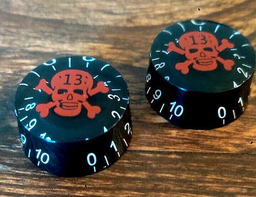 Manopola red skull - skull, /