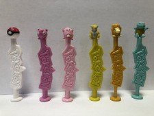 POKEMON POPZOIDS LOLLIPOPS LECCA LECCA LOTTO 6 PEZZI VINTAGE NINTENDO TOPPS