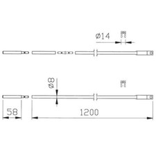 ISEO ART. 990851 KIT ASTE