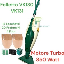 FOLLETTO VK130/131 HD13 MOTORE TURBO 850  Watt 12 SACCHETTI 12 PROFUMI 4 FILTRI