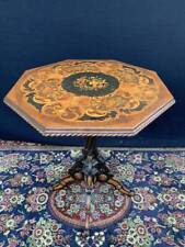 Antico tavolino Inglese inglese in mogano intarsiato  Londra XX secolo Sheraton