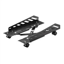 Grind Supporto per PC Computer Fisso, Carrello Porta PC Con 4 Ruote 2 Bloccabili