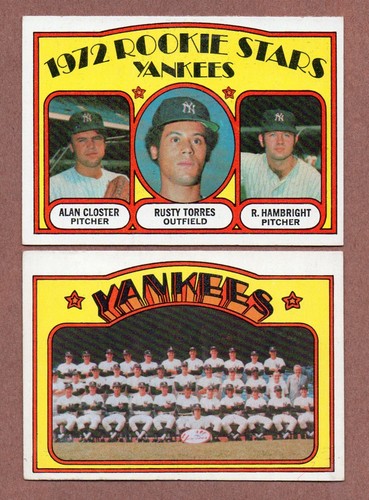 1972 topps lotto yankees - 1972,