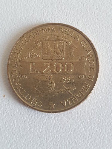 Moneta 200 lire 1896 1996 - 200,