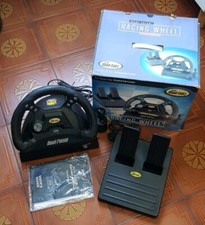 Volante con pedali Mad Catz Dual Force Racing Wheel per Playstation 1 PS1 PSX