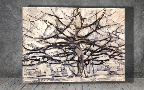 Piet mondrian albero grigio - mondrian,