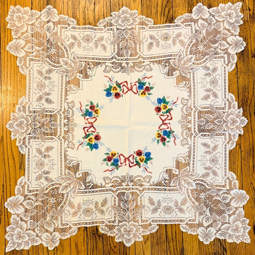Copritavolo vintage pizzo - copritavolo,