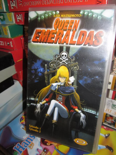 Vhs queen emeraldas leiji - vhs,