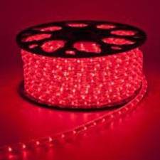 50 metri Corda luminosa 2 vie LED 230V ROSSA