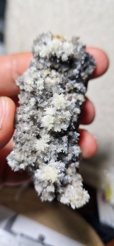 Minerale aragonite granati - aragonite, su