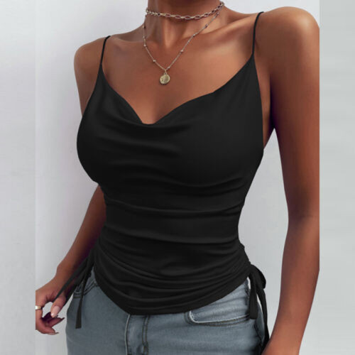 Canottiera donna sexy raso