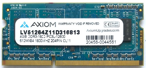 Axiom 4gb 1rx8 pc3l 12800s - axiom,