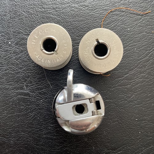 Necchi bobbin case and - bobbin,