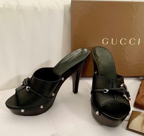 Nuovi zoccoli gucci pelle - in,