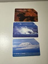 Scheda telefonica La natura ci chiama, lotto di 3 schede differenti USATE