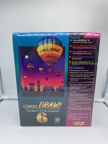 Vintage nuovo corel draw cd - vintage, 6