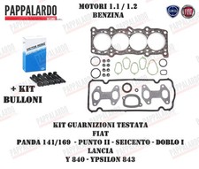 KIT GUARNIZIONI TESTATA SERIE SMERIGLIO PER FIAT PANDA 600 CINQUECENTO 1.1 FIRE