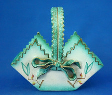 C.I.M.A. CIMA Perugia vaso cestino ceramica DECO 1900 attribuibile NINO STRADA