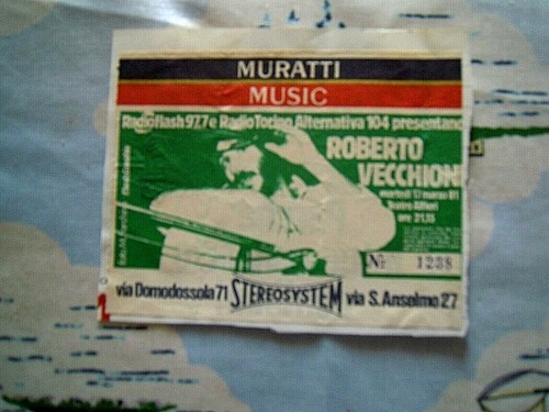 Vecchioni biglietto concerto - vecchioni,