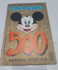 Fumetto TOPOLINO libretto n. 500 del 1965 , con Rara  Farfalla Nera e Bollini