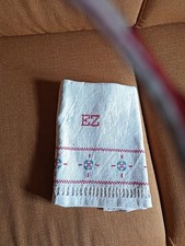 antica asciugamano in rustico lino