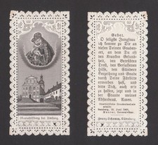 Mariahilfberg presso Amberg - antico quadro di culto - immagine in pizzo immagine sacra D028