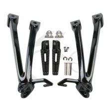 PAIR OF BLACK REAR FOOTRESTS