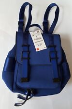 NUOVO ZARA BLU NERO ZAINO DA