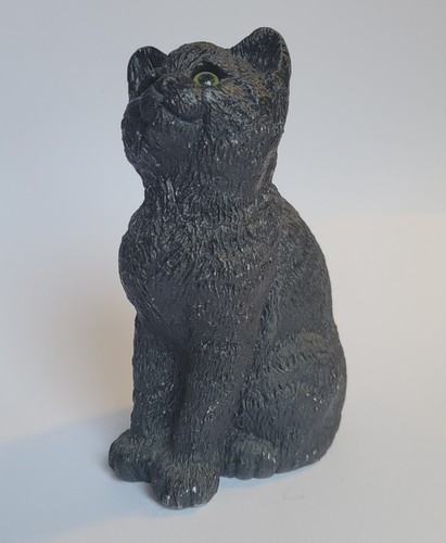 Statua gatto gattino nero