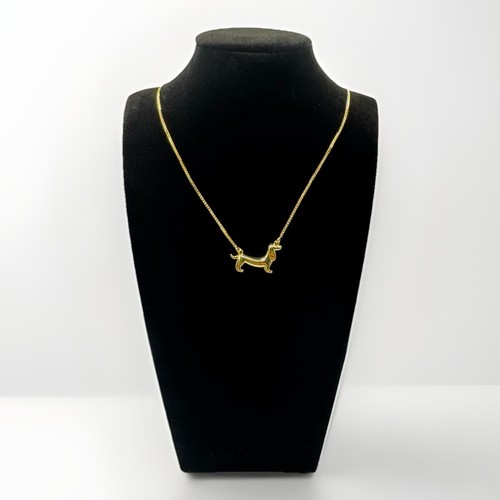 Collana bassotto oro - , su