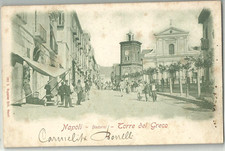 NAPOLI - Dintorni - TORRE DEL GRECO - animatissima viaggiata 30.1.1902   -aav761