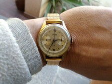 BRACCIALE MAI CRONOGRAFO LANDERON CASSA PLACCATA ORO 248 FUNZIONANTE PERFETTO