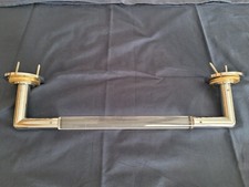 Porta asciugamano e porta rotolo Eclisse, acciaio cromato e plexiglass