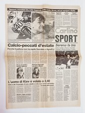 CARLINO SPORT 12 AGOSTO 1985 MICHAEL GROSS-FREDDIE SPENCER-POVARNITSIN-JUVENTUS