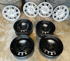 CERCHI IN FERRO 16’ OPEL CROSSLAND COMPLETI DI COPRICERCHI + BULLONI