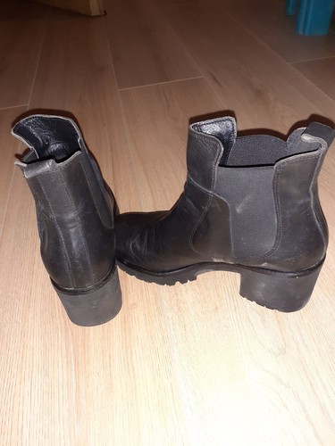 Stivaletti donna pelle nera - pelle,