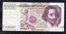 Italie 50000 Lire 1992 Etat TB
