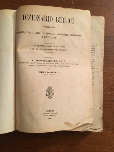 Dizionario biblico archeologia - dizionario,