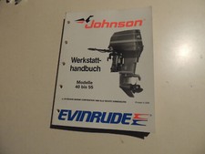 Manuale officina Johnson Evinrude fuoribordo 1989 25 40 45 48 50 55 CV